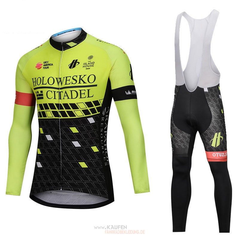 Maglia Holowesko Citadel Langarmtrikot 2018 Und Lange Tragerhose 2018 Grun Undshwarz